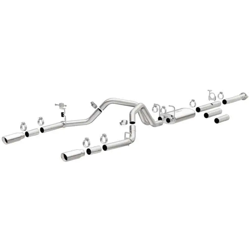 MagnaFlow Stainless Cat-Back Exhaust 2015 Chevy Silverado 2500HD 6.0L Dual Split Rear Exit 4in 19027