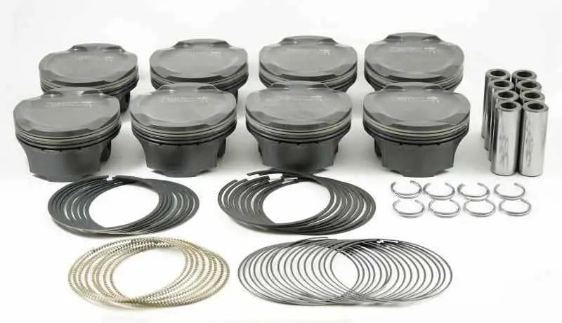 Mahle MS Piston Set Ford Coyote 314ci 3.701in Bore 3.650in Stroke 5.933in Rod .866 Pin -1cc 11CR 930258601
