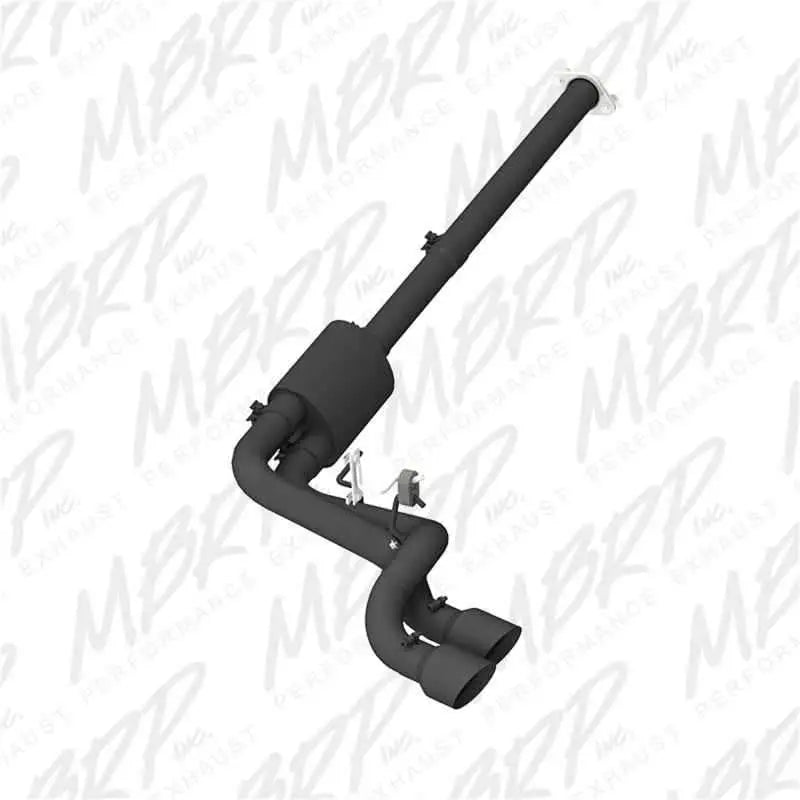 MBRP 09-14 Ford F150 Pre-Axle 4.5in OD Tips Dual Outlet 3in Black Coated Cat Back Exhaust s5261blk