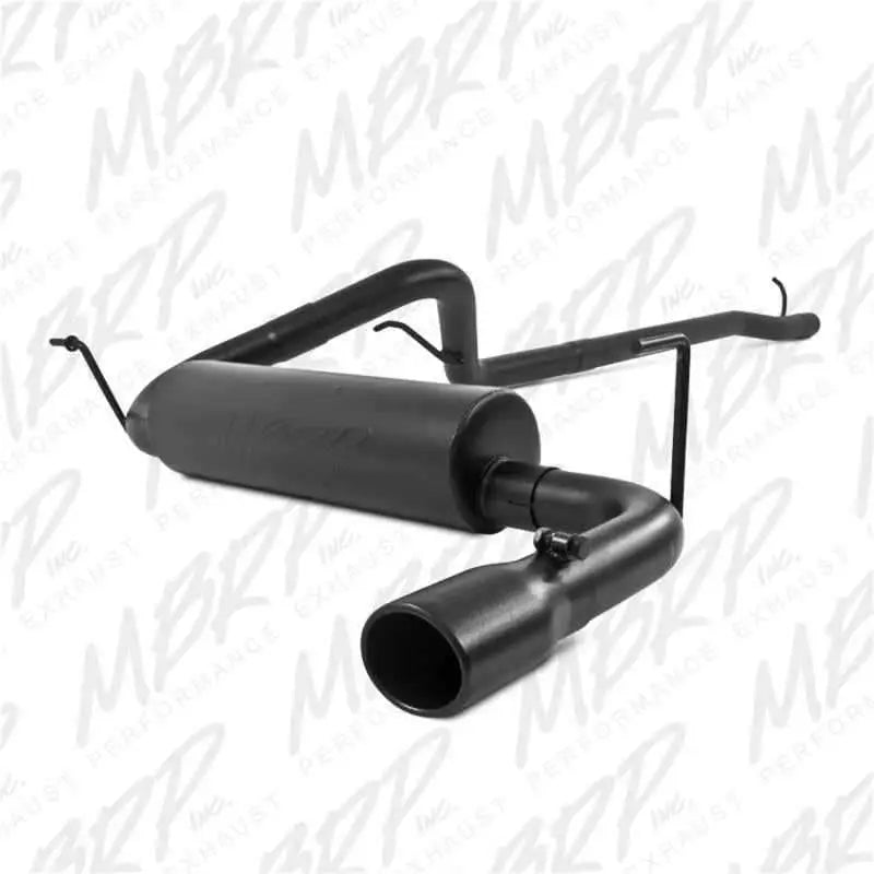 MBRP 12 Jeep Wrangler/ Rubicon 3.6L Cat Back Single Rear Exit Black Exhaust s5526blk
