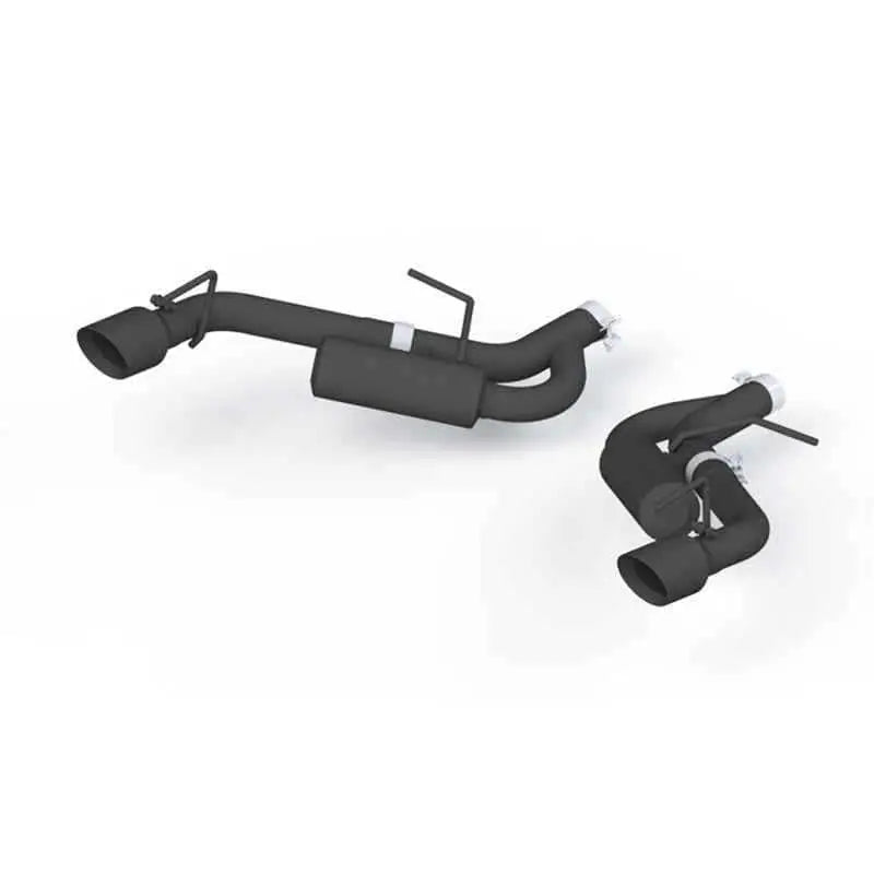 MBRP 16-19 Chevrolet Camaro 2.5in Black Coated Non NPP Axle Back Exhaust System - 4in Dual Wall Tips s7038blk