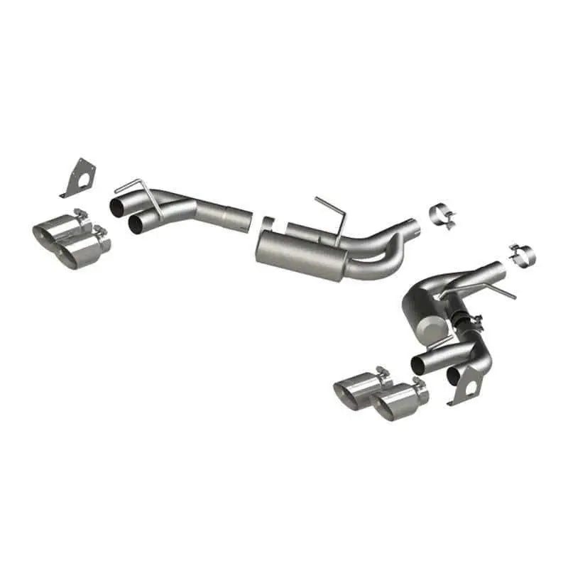MBRP 16-19 Chevrolet Camaro V6 2.5in AL NPP Dual Axle Back Exhaust w/ 4in Quad Dual Wall Tips s7039al