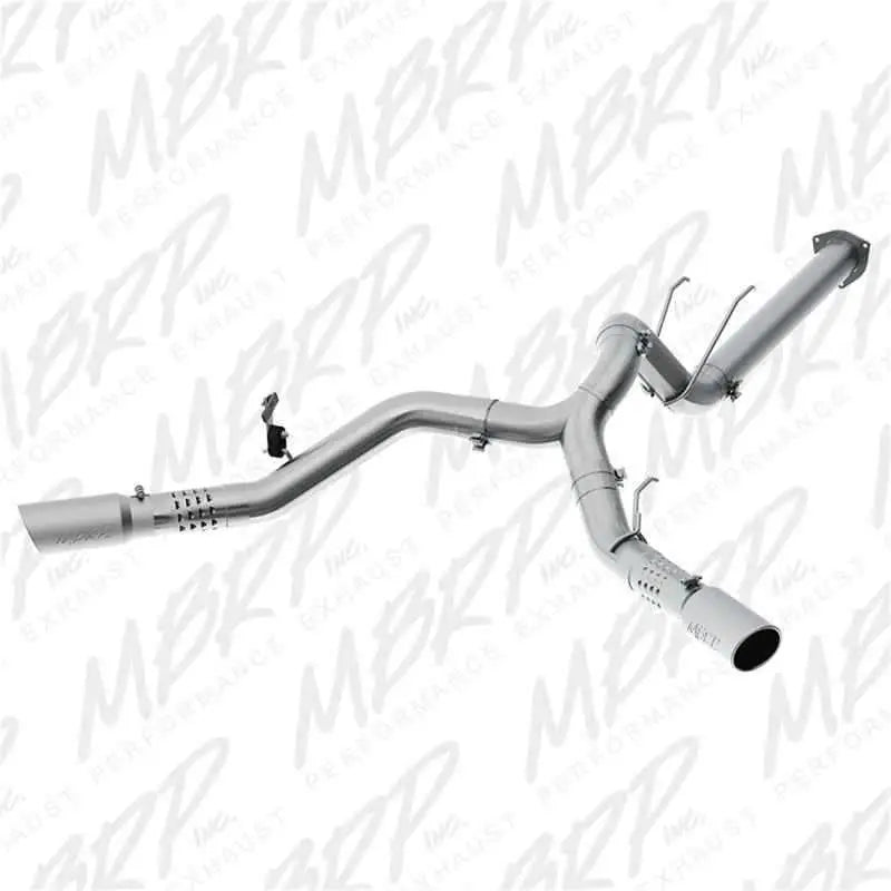 MBRP 17-19 Ford F-250/350/450 6.7L 4in Filter Back Cool Duals T409 Exhaust System s6291409