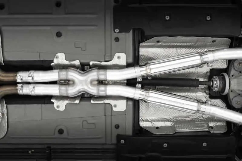 MBRP 17-21 Dodge Challenger 5.7L/6.2L/6.4L Carbon Fiber Quad Tip T304 Catback Exhaust s71133cf