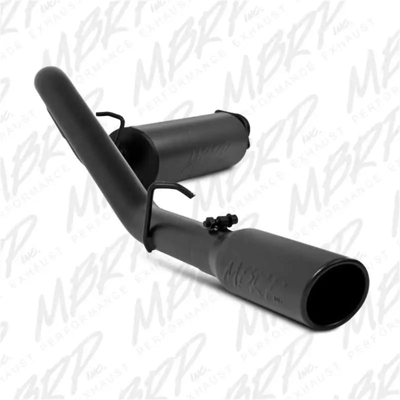 MBRP 2000-2006 Jeep Wrangler (JK) Inline-4 2.5L Inline-6 4.0L Cat Back Single Side s5500blk