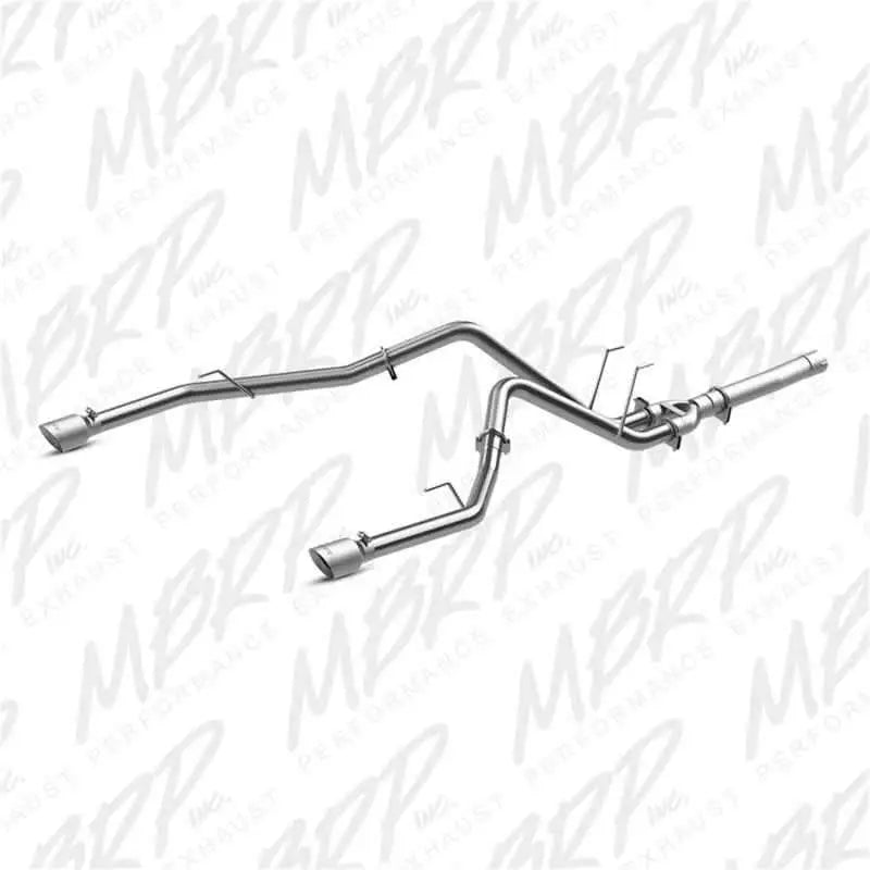 MBRP 2014 Dodge Ram 1500 3.0L EcoDiesel 2.5in Filter Back Exhaust Dual Split Rear Exit Alum s6171al