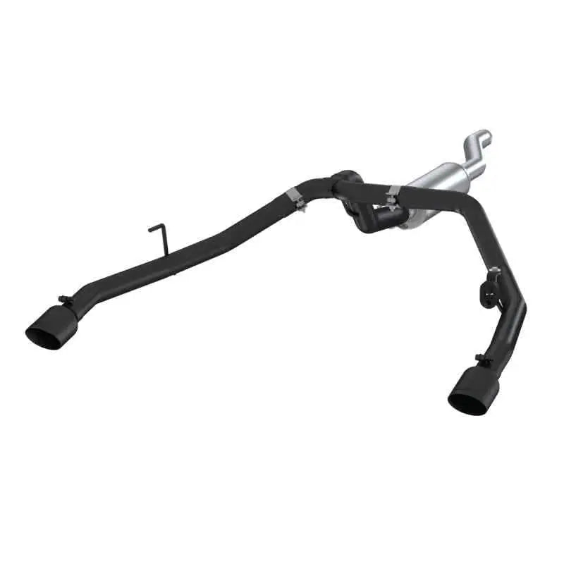 MBRP 2020 Jeep Gladiator 3.6L 2.5in Dual Rear Exit Cat Back Exhaust Black Coated s5538blk