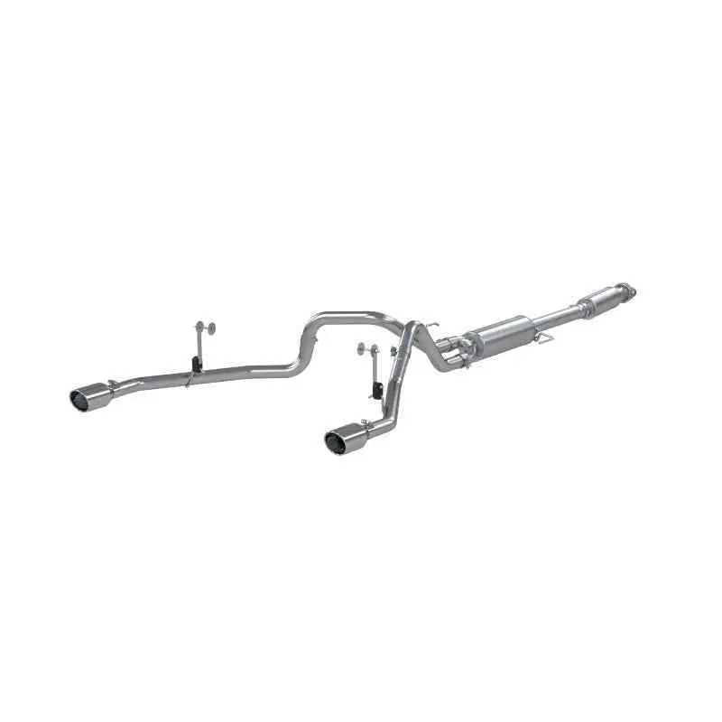 MBRP 2021+ F-150 2.7L/ 3.5L Ecoboost, 5.0L 3in Cat Back 2.5in Dual Split Rear - Aluminized Steel s5215al