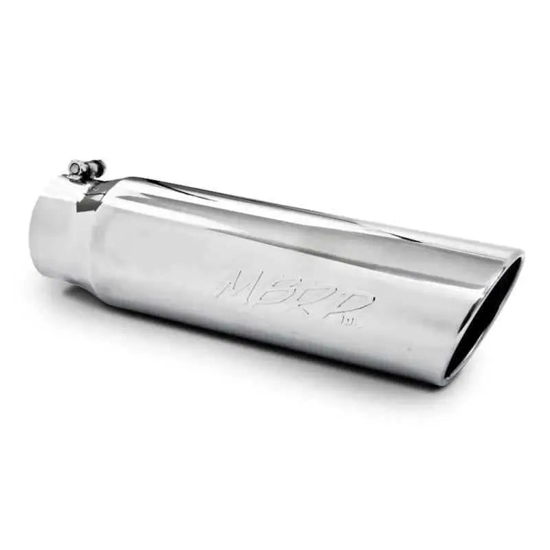 MBRP Universal 5in OD Angled Rolled End 4in Inlet 18in Lgth T304 Exhaust Tip t5124
