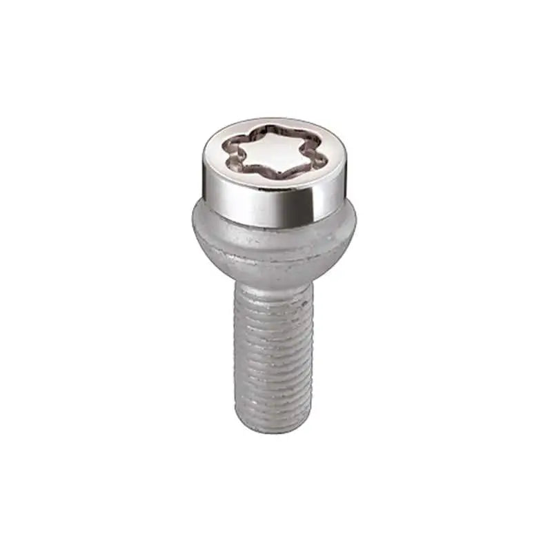 McGard Wheel Lock Bolt Set - 4pk. (Radius Seat) M14X1.5 / 17mm Hex / 26.7mm Shank Length - Chrome 28018