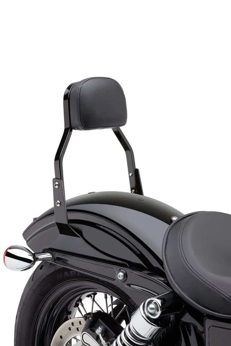 Mini Black Sissy Bar for Dyna with Back Support 82-96584
