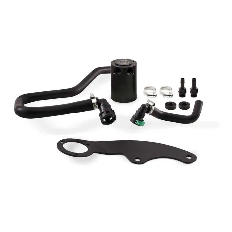Mishimoto 11-14 Ford Mustang GT Baffled Oil Catch Can Kit - Black mmbcc-mus8-11pbe2