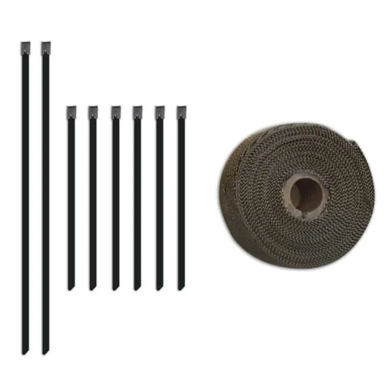 Mishimoto 2 inch x 35 feet Heat Wrap with Stainless Locking Tie Set mmtw-235