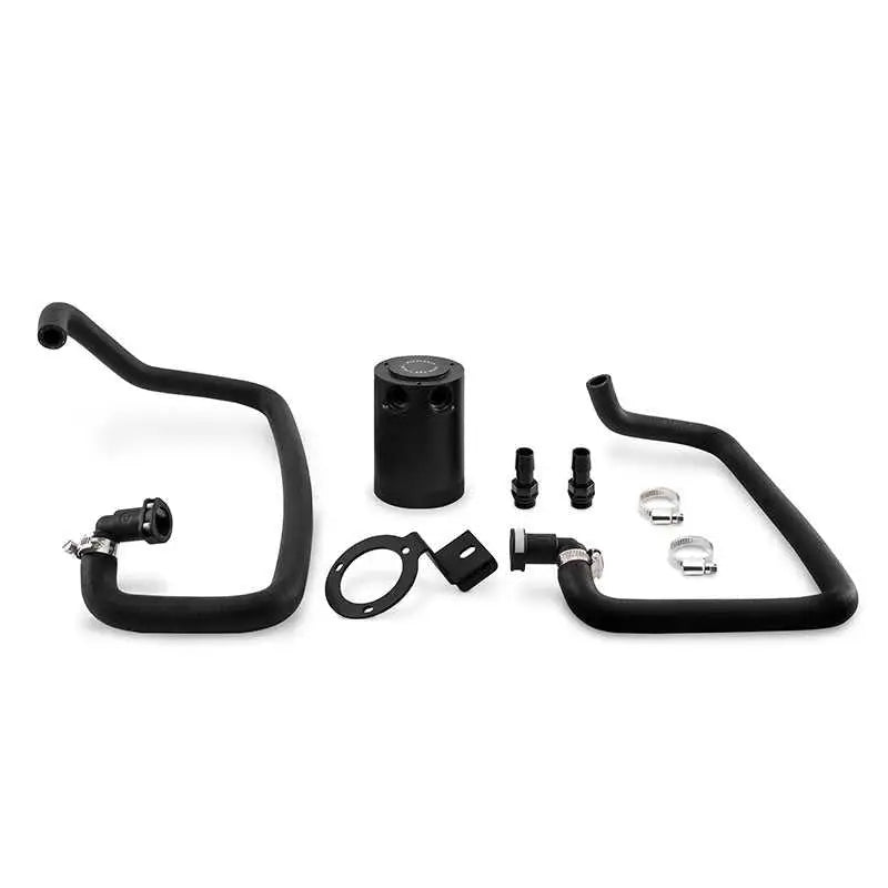 Mishimoto 2015+ Ford Mustang EcoBoost Baffled Oil Catch Can Kit - Black mmbcc-mus4-15pbe