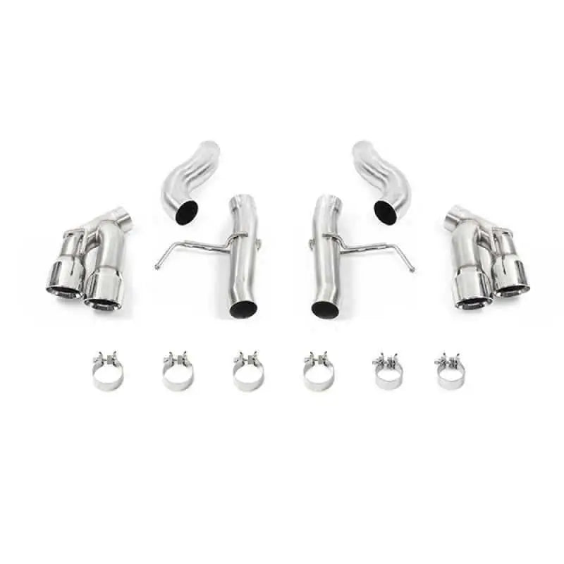 Mishimoto 2016+ Chevrolet Camaro 2.0T Quad-Tip Race Axle-Back Exhaust w/ Polished Tips mmexh-cam4-16aqtrp