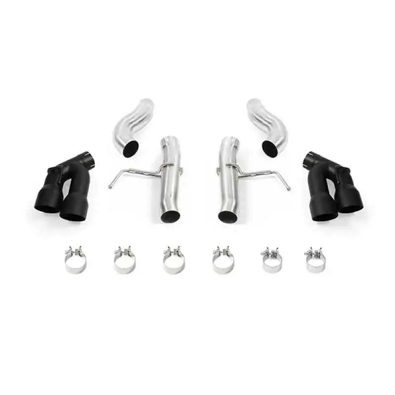 Mishimoto 2016+ Chevrolet Camaro 2.0T Quad-Tip Race Axle-Back Exhaust w/ Black Tips mmexh-cam4-16aqtrbk