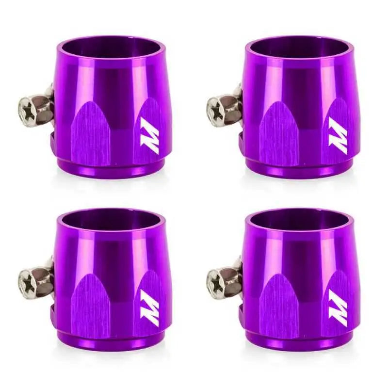 Mishimoto Aluminum -10AN Hex Finishers - Purple mmhxf-10-4-pr