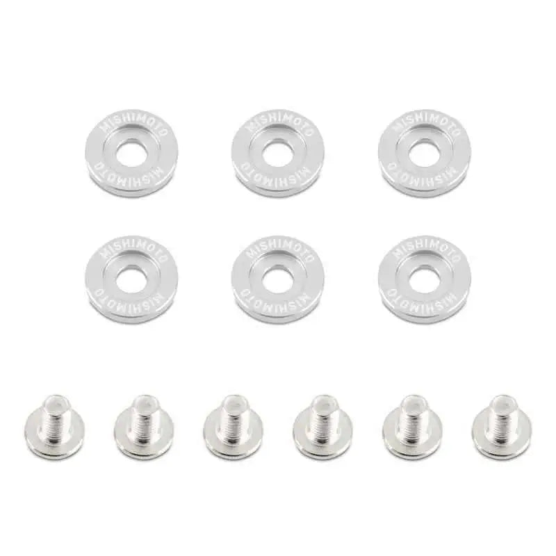 Mishimoto Small Fender Washer Kit (6pcs) - Silver mmfw-sm-6sl