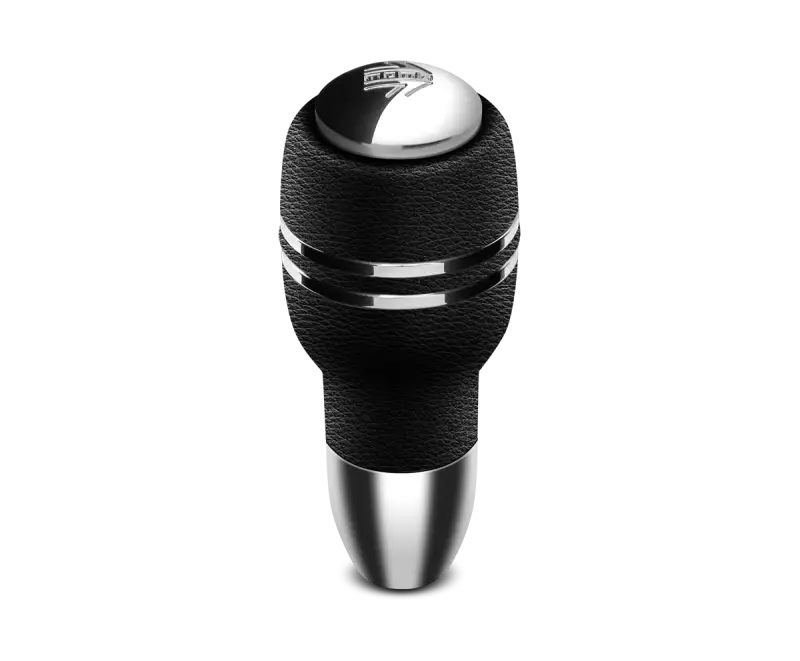 Momo Automatico Shift Knob - Black Leather, Chrome Insert momautobk1