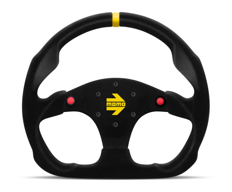 Momo MOD30 Buttons Steering Wheel 320 mm - Black Suede/Black Spokes/1 Stripe momr1960-32shb
