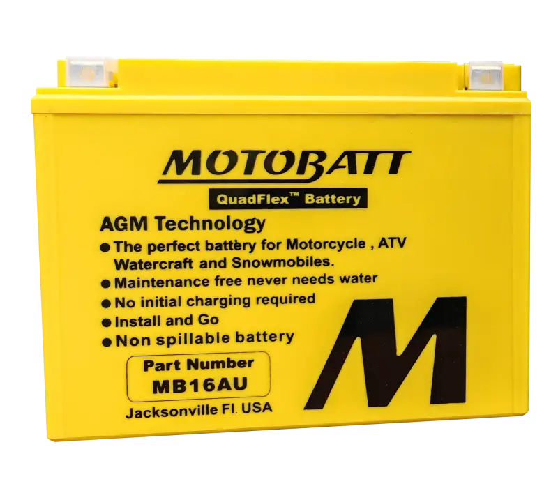 Motobatt Quadflex Battery With Advanced AGM Technology 491-1027