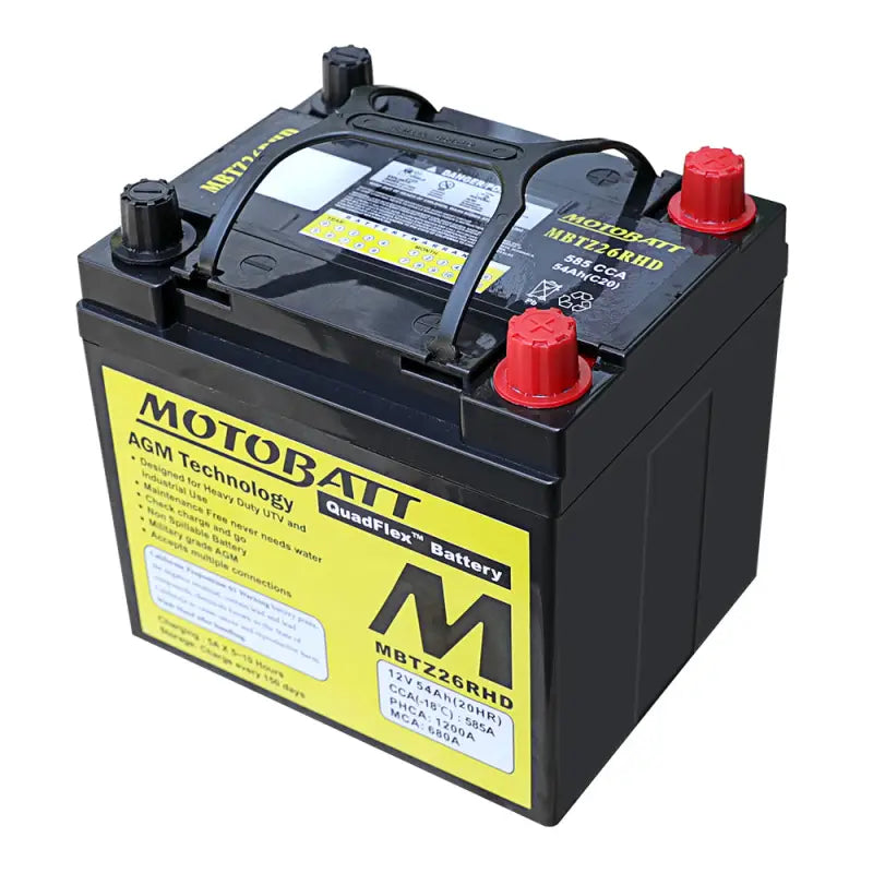 Motobatt Quadflex Battery MBTZ26RHD for Ultimate Flexibility 491-1030