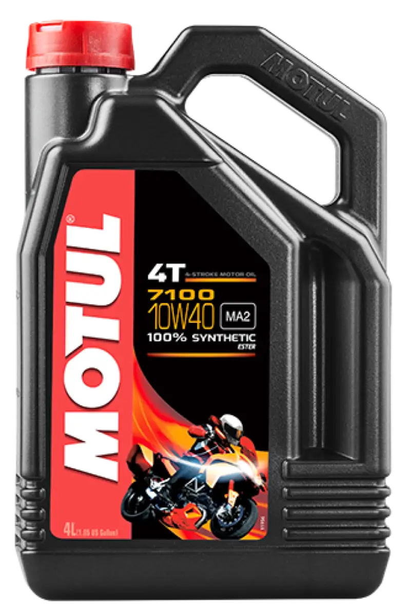Motul 4L 7100 4-Stroke Engine Oil 10W40 4T - Case of 4 mot104092