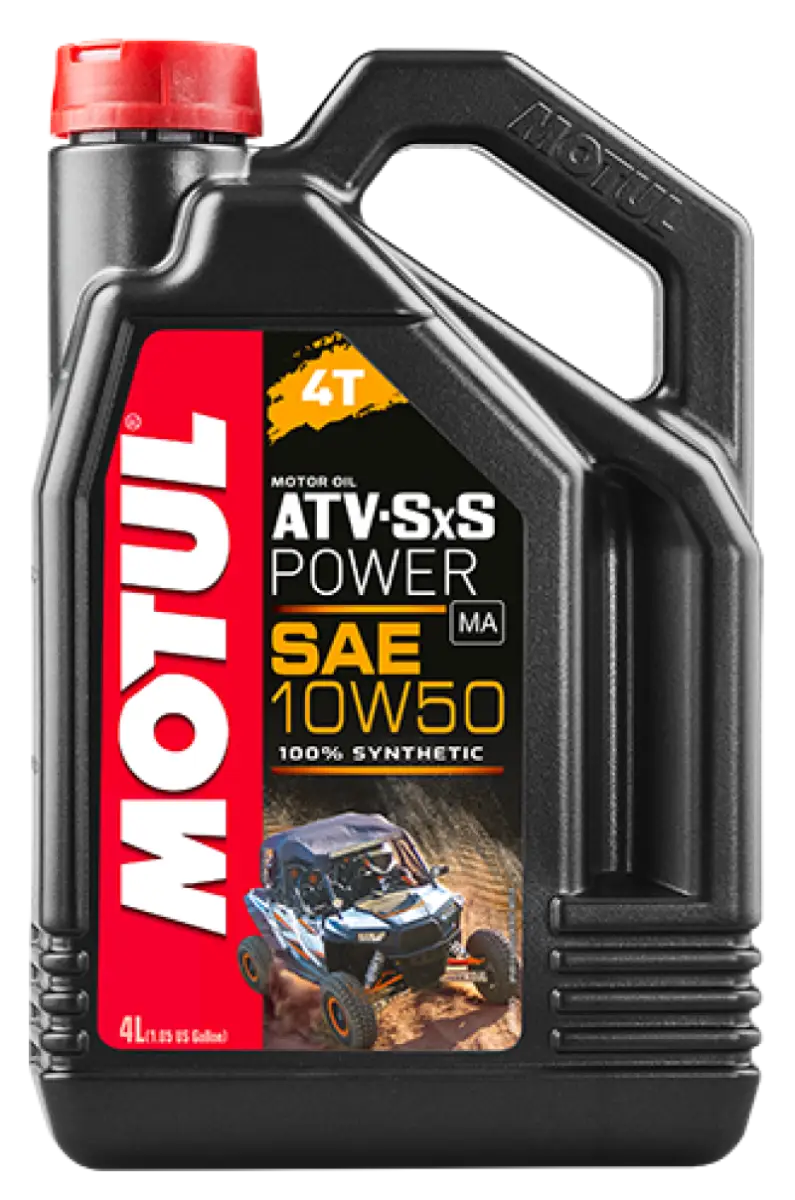 Motul 4L ATV-SXS POWER 4-Stroke Engine Oil 10W50 4T - Case of 4 mot105901