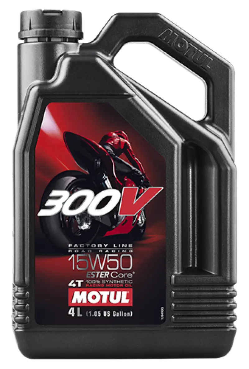 Motul 4L Factory Line Road Racing 300V 15W50 - Case of 4 mot104129