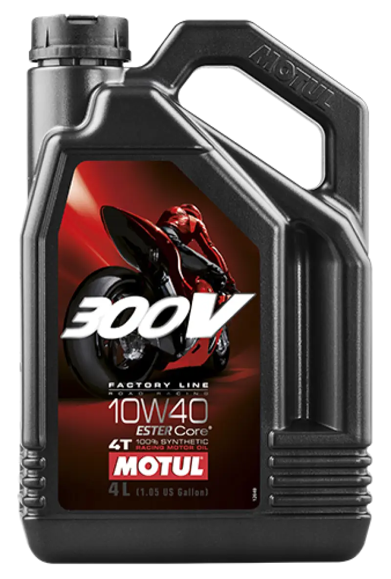 Motul 4L Synthetic-ester 300V Factory Line Road Racing 10W40 - Case of 4 mot104121