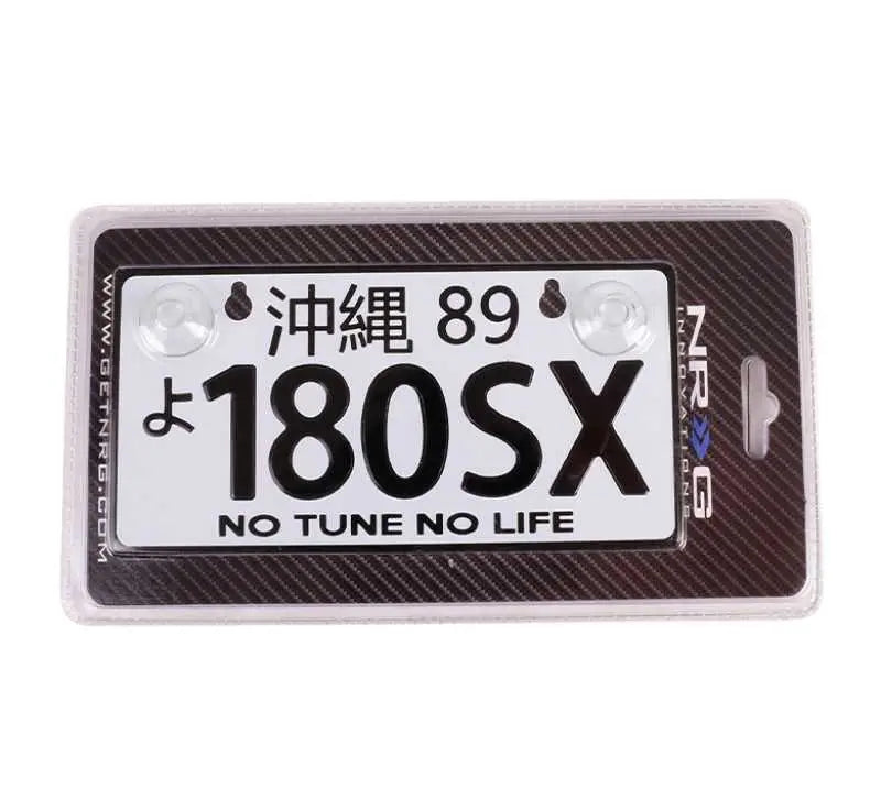 NRG Mini JDM Style Aluminum License Plate (Suction-Cup Fit/Universal) - 180SX mp-001-180sx
