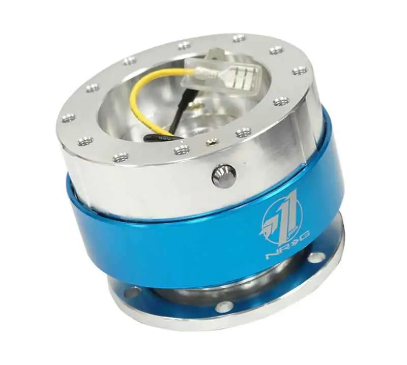 NRG Quick Release - Black Body/ Blue Chrome Ring srk-100bl