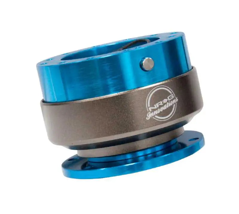 NRG Quick Release Gen 2.0 - New Blue Body / Titanium Chrome Ring srk-200nb