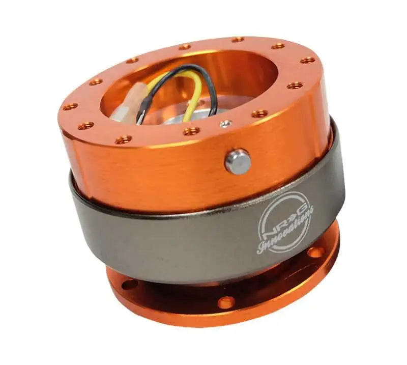 NRG Quick Release Gen 2.0 - Orange Body / Titanium Chrome Ring srk-200or