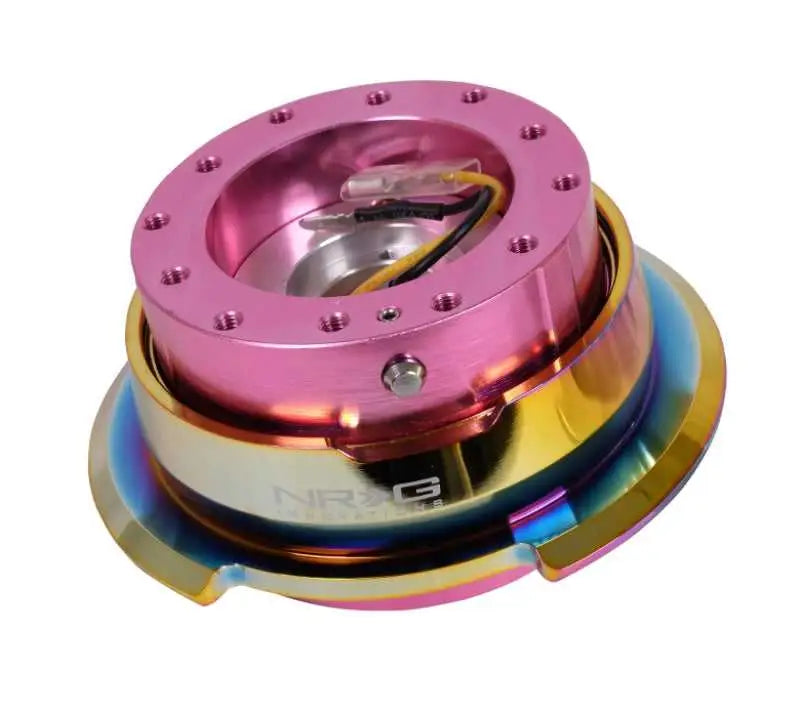 NRG Quick Release Gen 2.8 - Pink Body / Neochrome Ring srk-280pk-mc