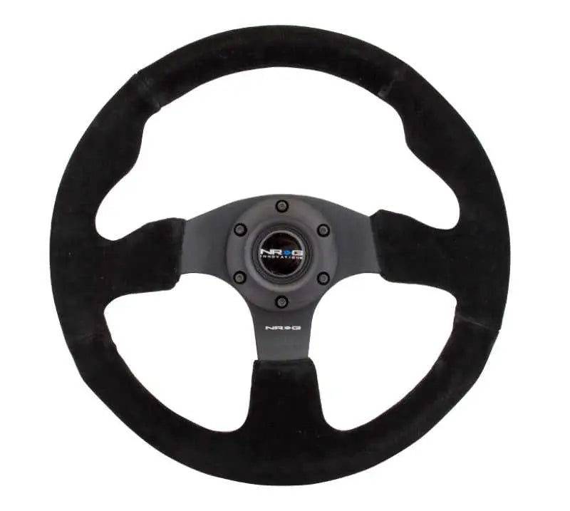 NRG Reinforced Steering Wheel (320mm) Suede w/Black Stitch rst-012s