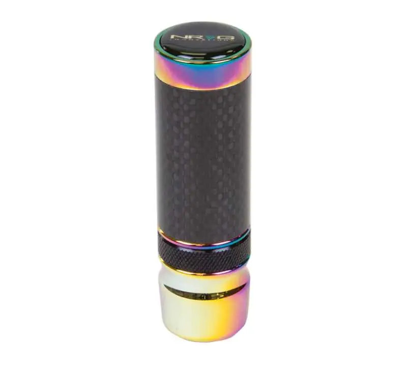 NRG Slimboy Adjustable Shift Knob (M10X1.25) Nissan / Mazda / Toyota - Carbon Fiber / Neochrome sk-580bc-mc-1