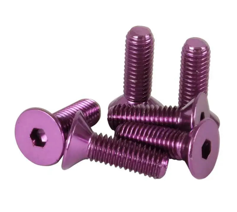 NRG Steering Wheel Screw Upgrade Kit (Conical) - Purple sws-100pp