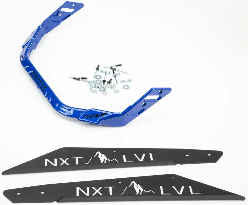 NXPRB226-FBK/PBL Pro Armor Nxt Lvl Rear Bumper Black/Blue Pol wps-241-04046nlbpb