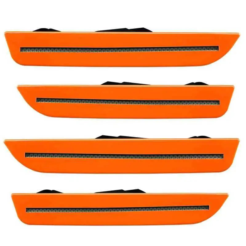 Oracle 10-14 Ford Mustang Concept Sidemarker Set - Tinted - Competition Orange (CY) 9700-cy-t