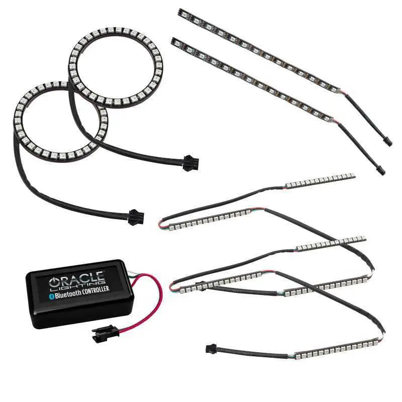 Oracle 15-17 Ford Mustang V6/GT/Shelby Dynamic DRL Upgrade w/ Halo Kit - ColorSHIFT - Dynamic 1335-332