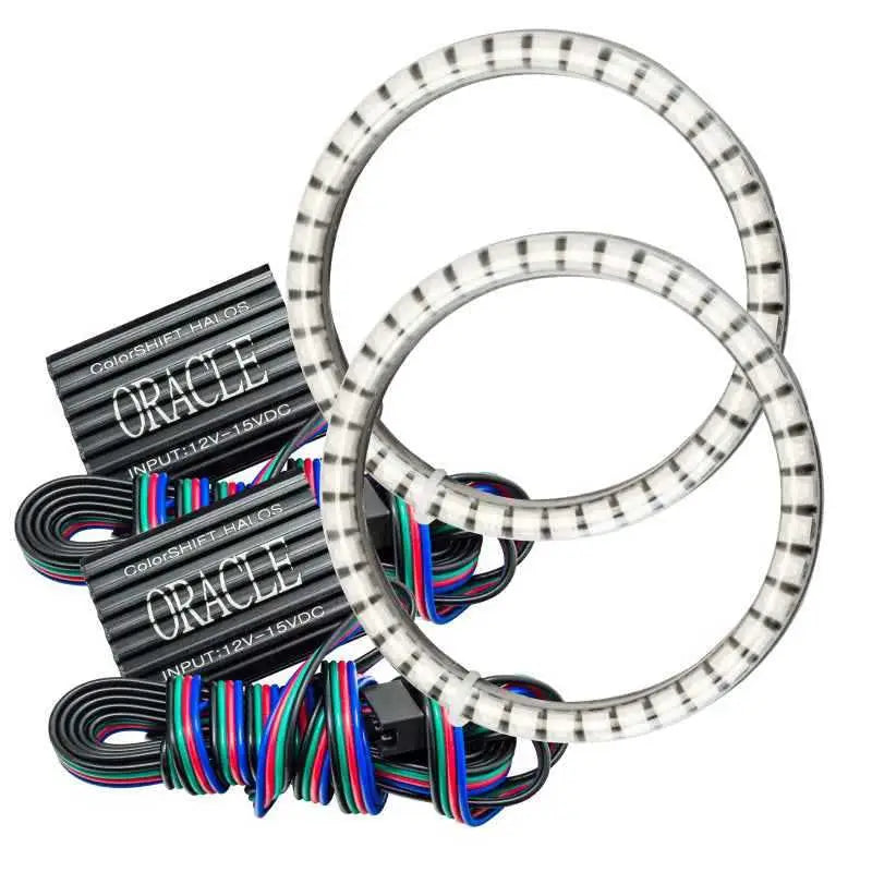 Oracle 15-21 Dodge Challenger Waterproof LED Fog Light Halo Kit - ColorSHIFT 1236-333