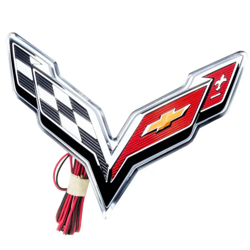 Oracle Corvette C7 Rear Illuminated Emblem - Red orl3633-003