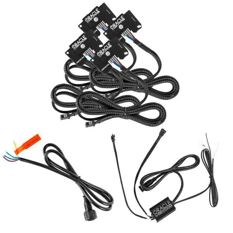 Oracle Jeep Wrangler JL/Gladiator JT RGB+W Headlight DRL Upgrade Kit - ColorSHIFT w/o Controller 1346-334