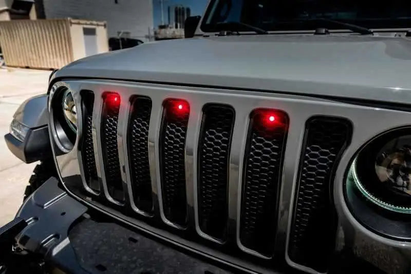 Oracle Pre-Runner Style LED Grille Kit for Jeep Wrangler JL - Red 5870-003