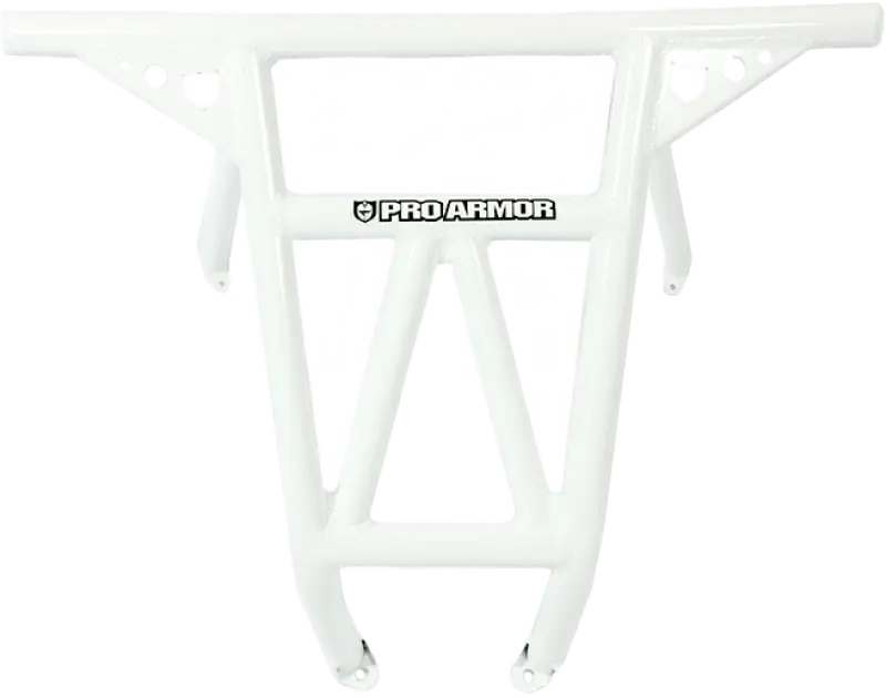 P141047WH-133 Pro Armor Race Rear Bumper White Pol wps-67-41047wh