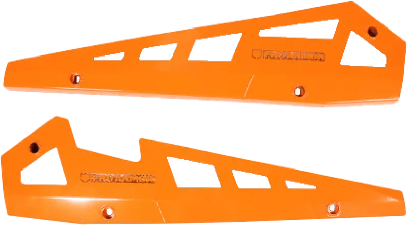 P141221OR-446 Pro Armor Rock Sliders Orange Pol wps-67-41221or