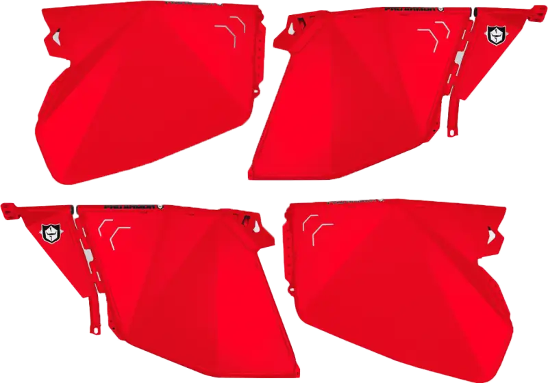 P144D000RD-293 Pro Armor Traditional Half Doors Red Pol wps-67-44000rd