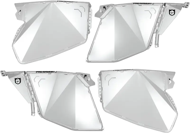 P144D000SSM Pro Armor Traditional Half Doors Sparkle Silver Metallic Pol wps-67-44000ssm