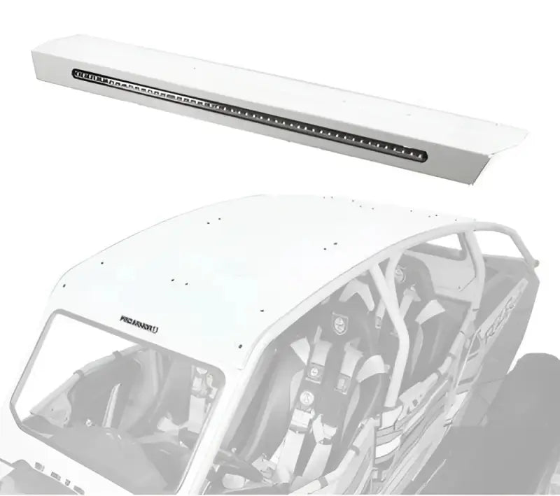 P144R123MW Pro Armor Asylum Rear Wing W/ Lightbar Matte White wps-67-14423mw